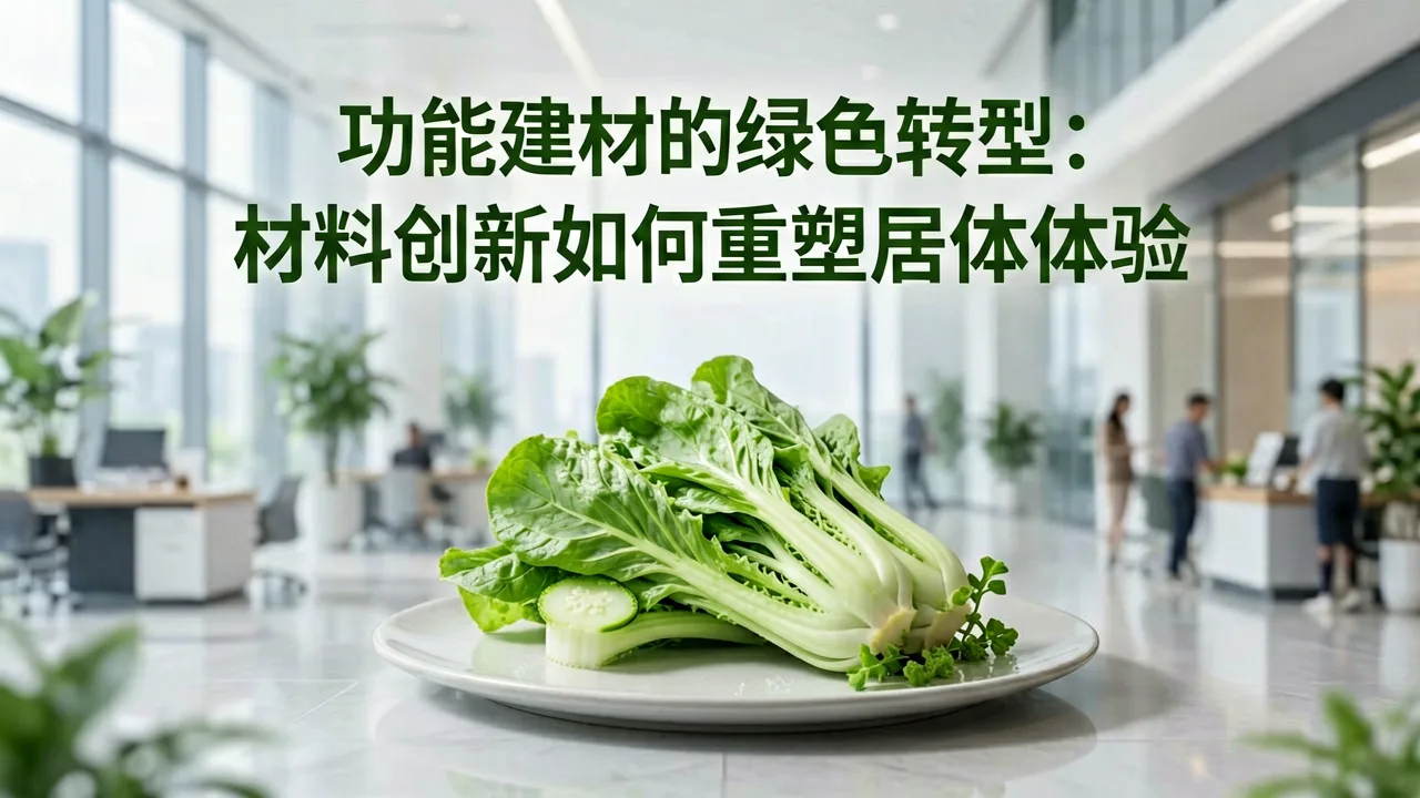 功能建材的绿色转型:材料创新如何重塑居住体验