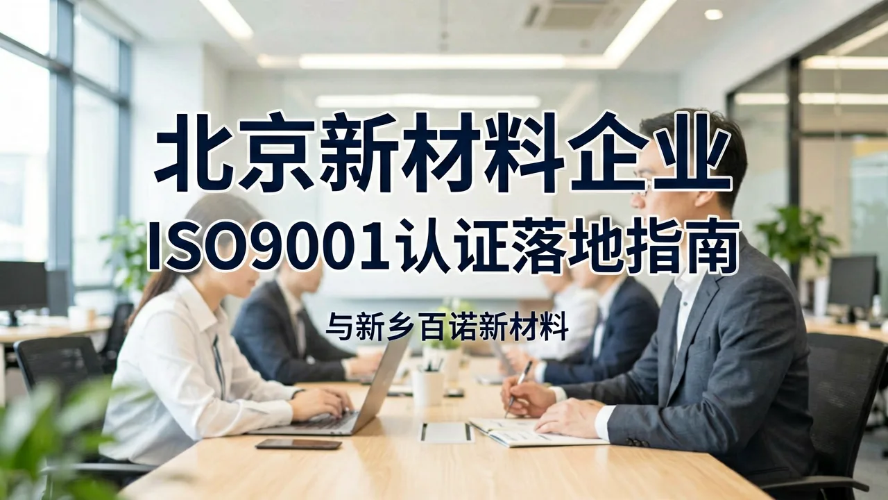 北京新材料企业ISO9001认证落地指南