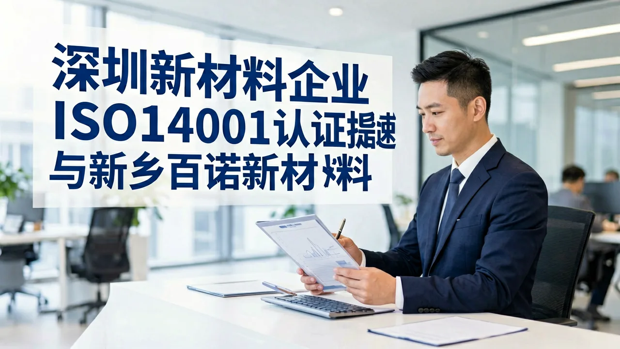 深圳新材料企业ISO14001认证提速指南