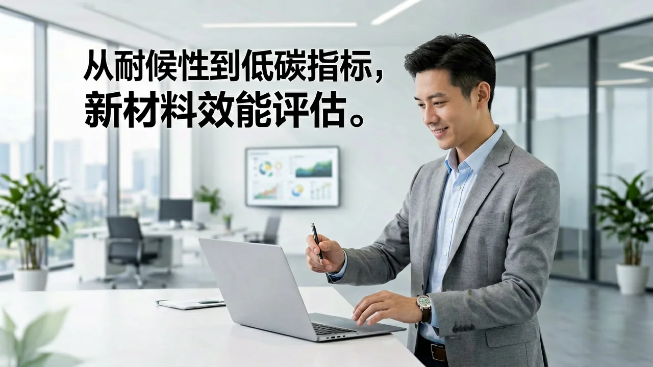从耐候性到低碳指标，新材料效能评估有了新标尺